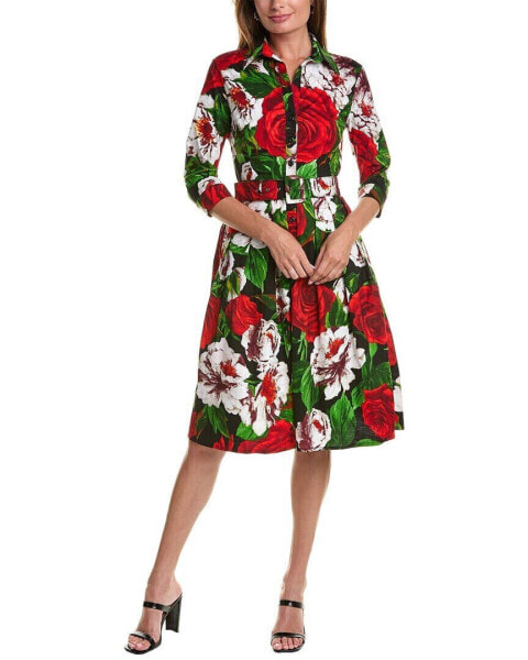 Samantha Sung Audrey Shirtdress Women's Red 6