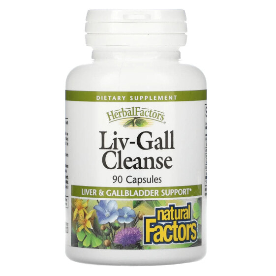 Витаминный комплекс Natural Factors Liv-Gall Cleanse, 90 капсул