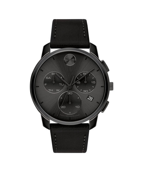 Часы Movado Bold Thin Stainless Leather