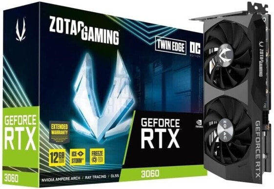 VGA Zotac RTX3060 Twin Edge OC 12G (GDDR6, HDMI 2.1, 3xDP 1.4a)