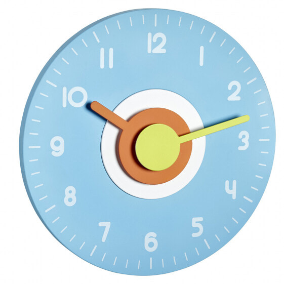 Наименование товара: Настенные часы дизайнерские TFA Dostmann 60.3015.06 - AA - 1.5 V Синий - Пластик 40 мм 170 грамм