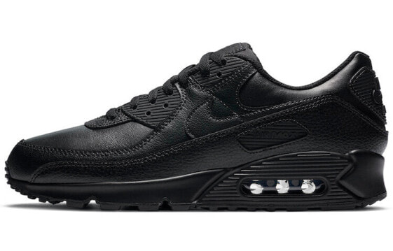 Кроссовки Nike Air Max 90 Leather "Triple Black" CZ5594-001