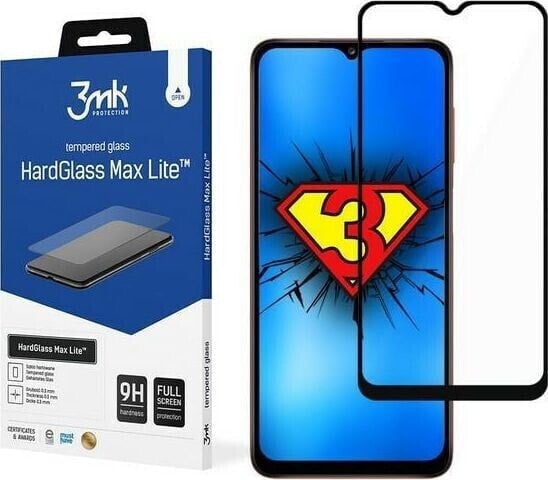 Защитное стекло 3MK HG Max Lite для Samsung A02s черное