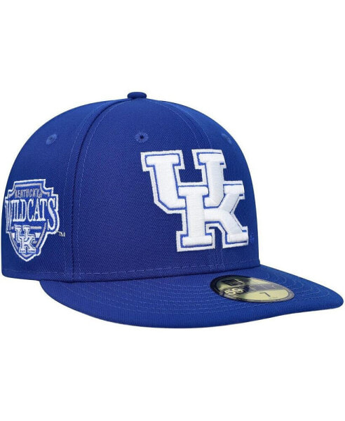 Men's Royal Kentucky Wildcats Patch 59FIFTY Fitted Hat