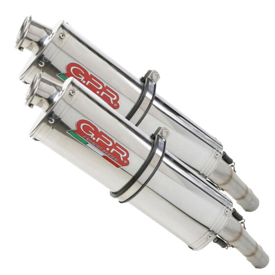 GPR EXHAUST SYSTEMS Trioval High Level Double VTR 1000 F Firestorm 97-07 Homologated Muffler