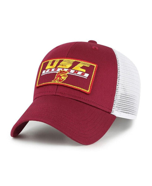 Big Boys and Girls Cardinal, White USC Trojans Levee Trucker Adjustable Hat