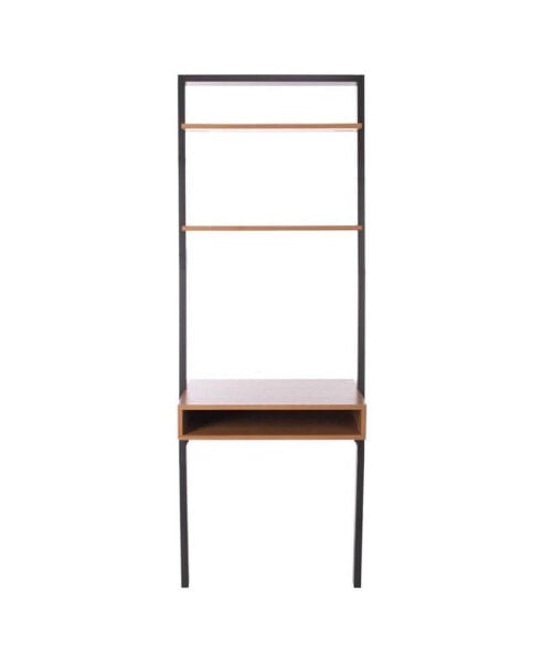 Kamy 2 Shelf Leaning Desk