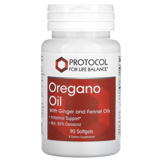 Oregano Oil with Ginger and Fennel Oils, 90 Softgels