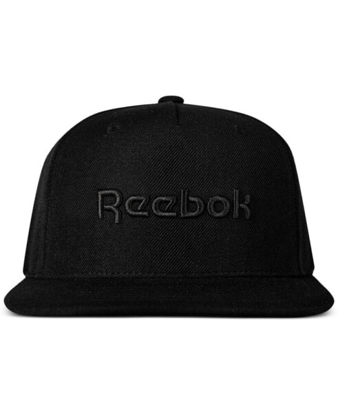 Men's Logo Embroidered Flat-Brim Snapback Hat