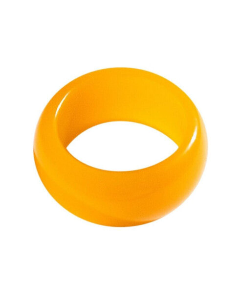 Mandarin — Orange jade stone ring