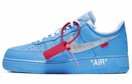 Кроссовки Air Force 1 Low Off-White MCA University Blue (Голубой, Синий)