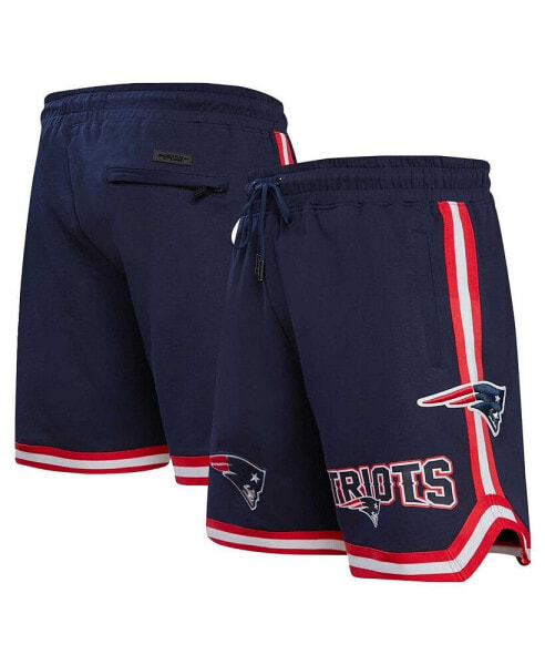 Men's Navy New England Patriots Classic Chenille Shorts