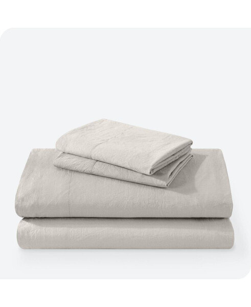 Ultra-Soft Sand washed Microfiber Sheet Set Queen