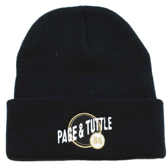 Page & Tuttle 12 Inch Cuffed Knit Cap Mens Size OSFA Athletic Sports RE202-BK-S