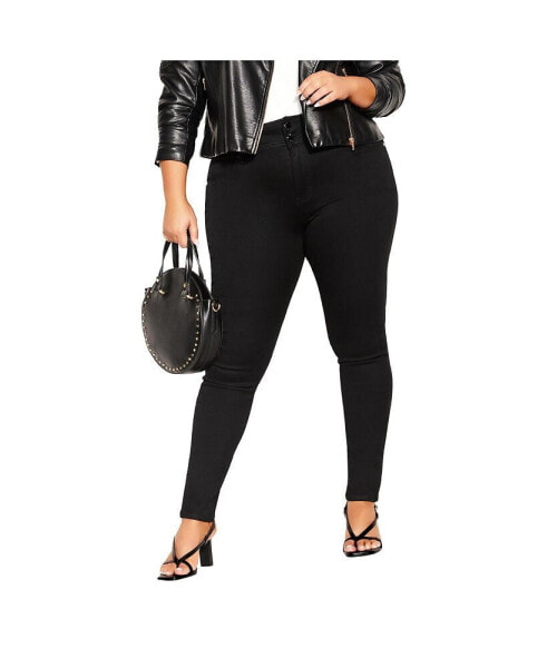 Plus Size Harley Short High Rise Cropped Skinny Jean