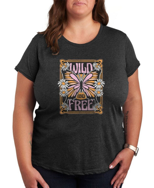 Trendy Plus Size Butterfly Graphic T-shirt