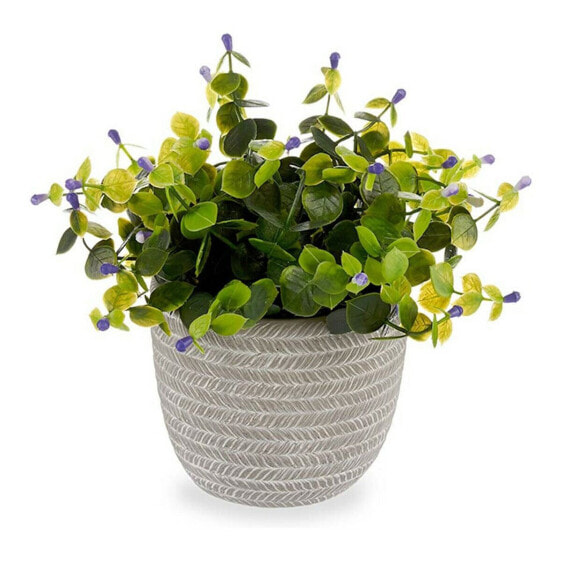 Декоративное растение Лиловый Цветы Серый Фиолетовый Зеленый Пластик