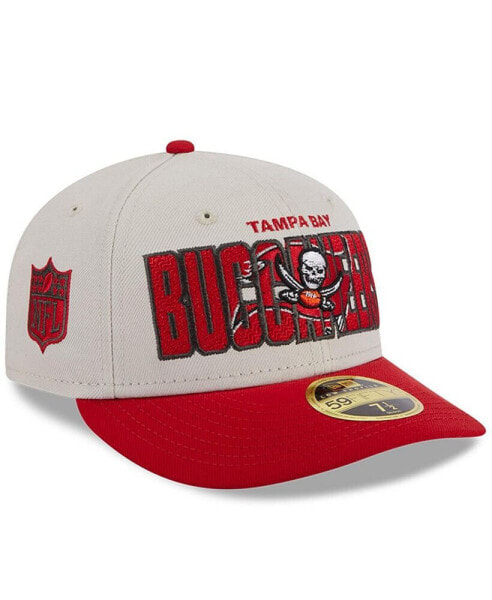 Men's Stone, Red Tampa Bay Buccaneers 2023 NFL Draft Low Profile 59FIFTY Fitted Hat