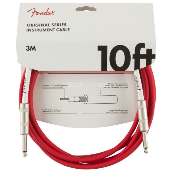 Fender Original Series Instrument Cable 3m (Fiesta Red)