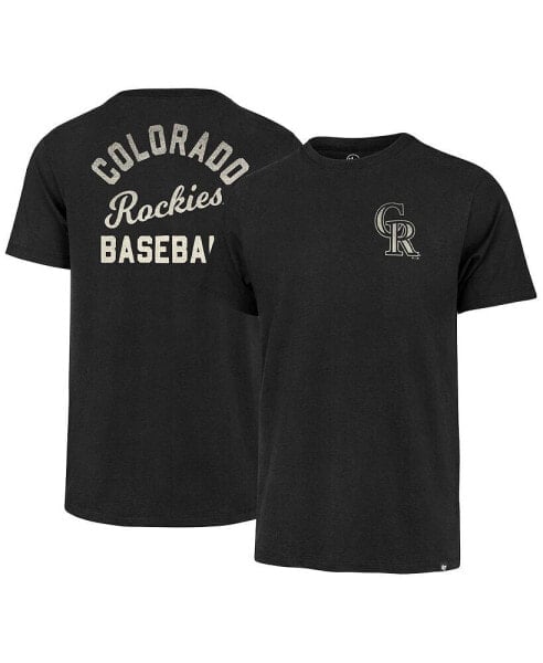 Men's Black Colorado Rockies Turn Back Franklin T-shirt