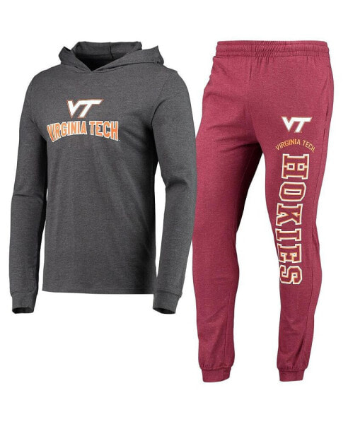 Пижама Concepts Sport мужская с капюшоном и брюками Virginia Tech Hokies Meter