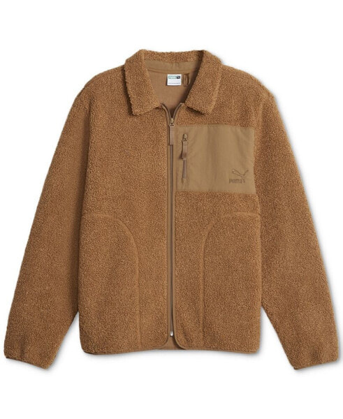Men's Classic Zip Front Fleece Jacket
