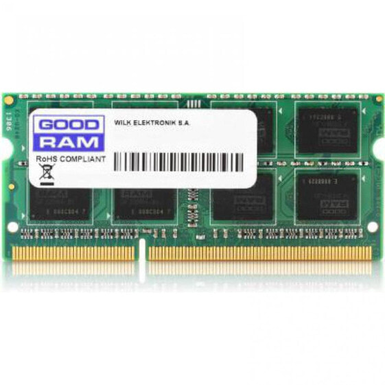 GoodRam Оперативная память DDR3 4GB 1600MHz 204-pin SO-DIMM Green