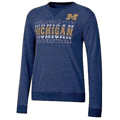 NCAA Michigan Wolverines Women's Crew Neck Fleece Sweatshirt - M