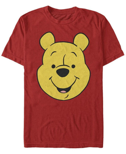 Men's Winnie Pooh Big Face Short Sleeve Crew T-shirt