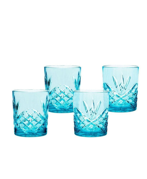 Dublin Acrylic Double Old-Fashioned Glasses, Set of 4