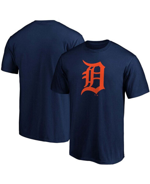 Men's Navy Detroit Tigers Official Logo T-shirt