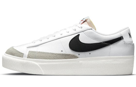 Nike Blazer Low Platform 拼接材质 耐磨防滑 低帮 板鞋 女款 黑白 / Кроссовки Nike Blazer Low Platform DJ0292-101