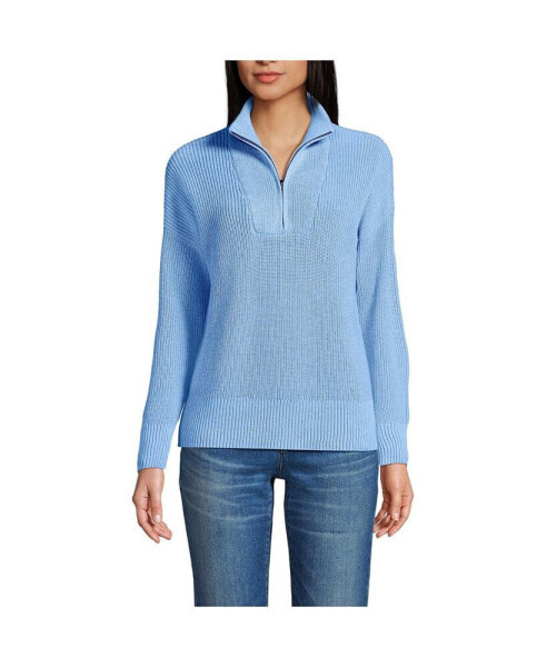 Petite Drifter Quarter Zip Pullover Sweater