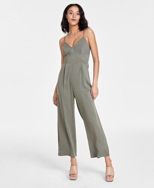 Women's Sleeveless Sweetheart Jumpsuit, Created for Macy's