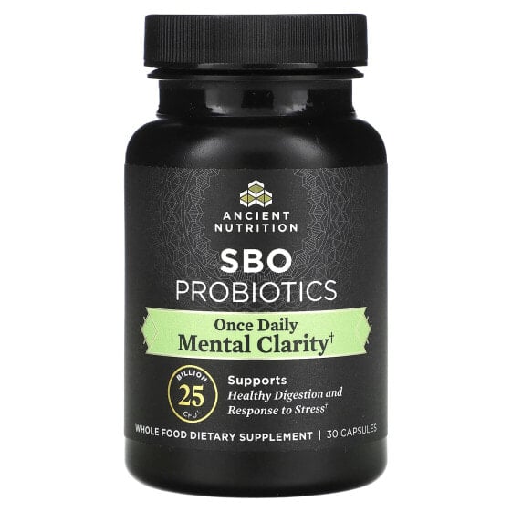 SBO Probiotics, Mental Clarity, 25 Billion CFU, 30 Capsules