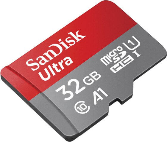 Sandisk Ultra 32 GB MicroSDHC Class 10 120 MB/s Class 1 (U1) Grey Red