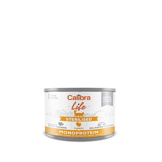 CALIBRA Life Can Sterilized Turkey 6x200g Wet Cat Food