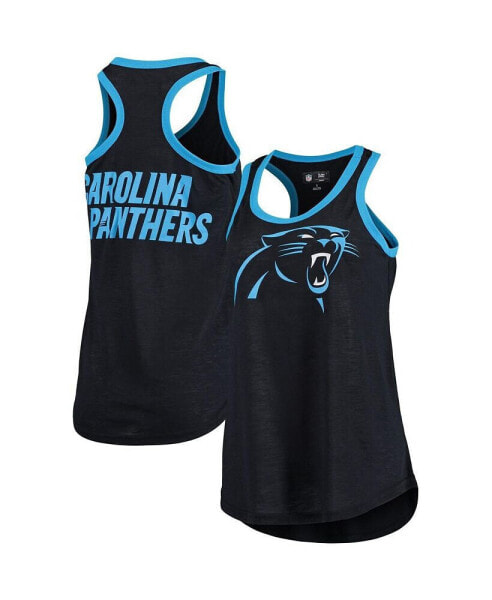 Women's Black Carolina Panthers Tater Tank Top