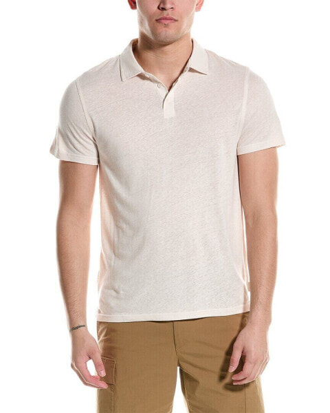 Onia Linen-Blend Polo Shirt Men's