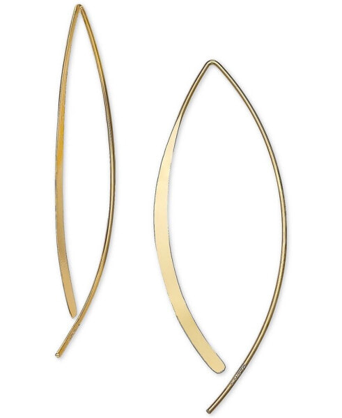 Polished Threader Earrings in 18k Gold-Plated Sterling Silver, Created for Macy's