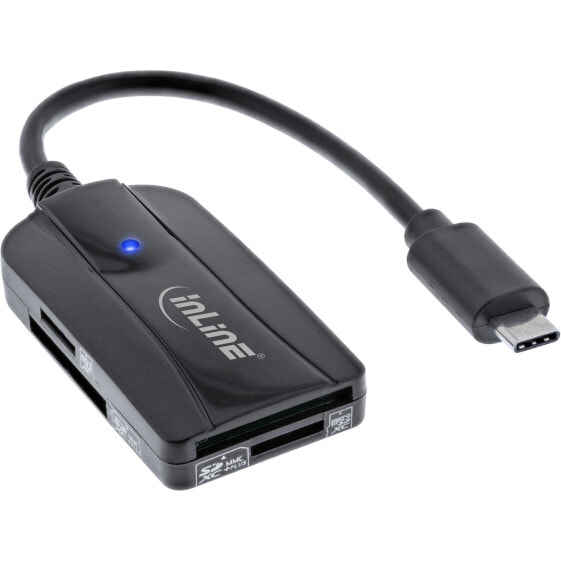 InLine Card reader USB 3.1 USB-C - for SD/SDHC/SDXC - microSD - UHS-II compatible