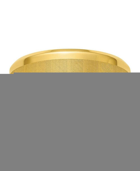 Stainless Steel Yellow IP-plated Brushed 8mm Band Ring