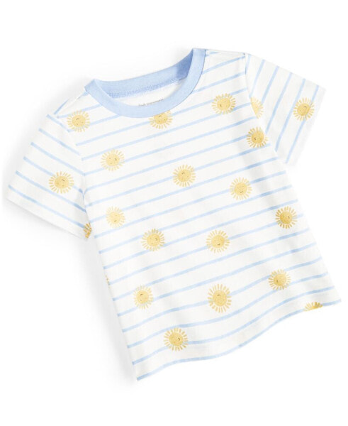 Baby Boys Sun-Print Striped T-Shirt, Created for Macy's