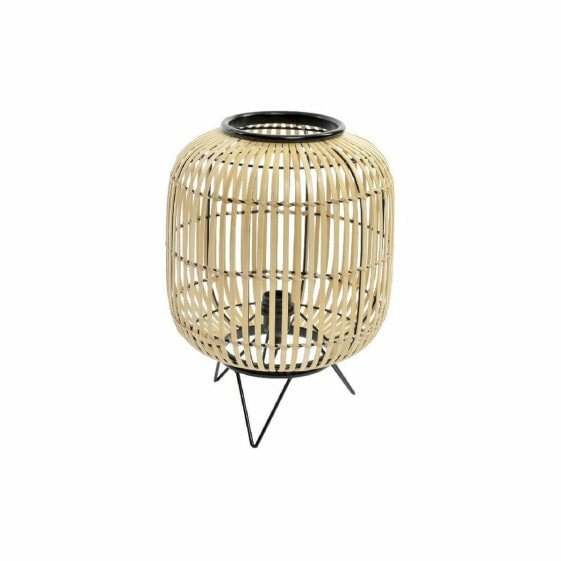 Декоративная настольная лампа DKD Home Decor Чёрный Металл Коричневый Бамбук (30 x 30 x 40.5 cm)