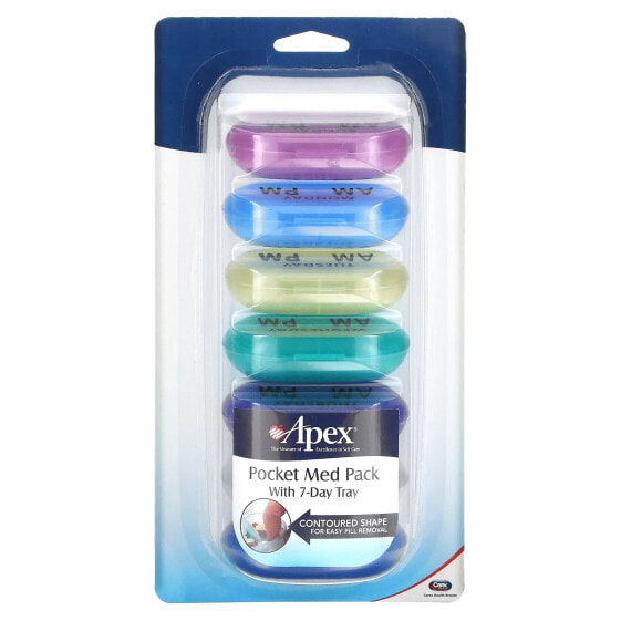 Pocket Med Pack with 7-Day Tray, 1 Tray