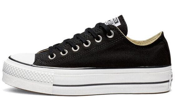 Converse Chuck Taylor All Star Platform Low Top 松糕底 低帮 帆布鞋 女款 黑白 / Кеды Converse Chuck Taylor All Star Platform Low Top Canvas Shoes