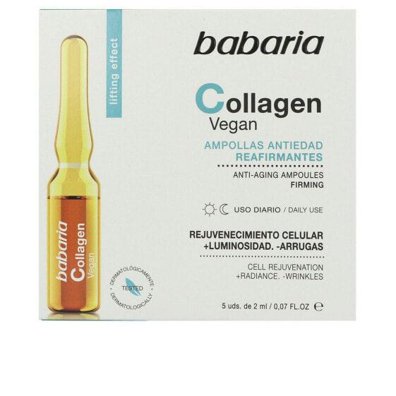 Ампулы для лица с укрепляющим коллагеном VEGAN COLLAGEN Babaria 5 х 2 мл