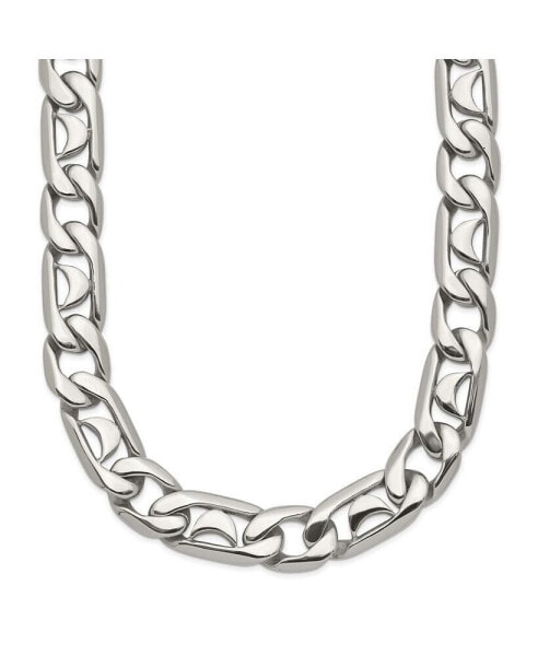 Chisel stainless Steel Polished 24 inch Fancy Link Necklace