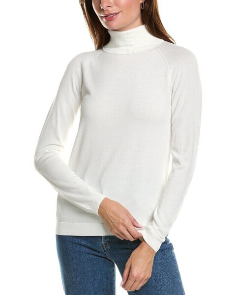 Lafayette 148 New York Raglan Sleeve Turtleneck Cashmere Sweater Women's