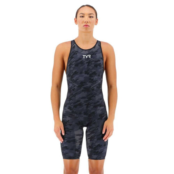 TYR Venzo Camo Open Back Competition Swimsuit